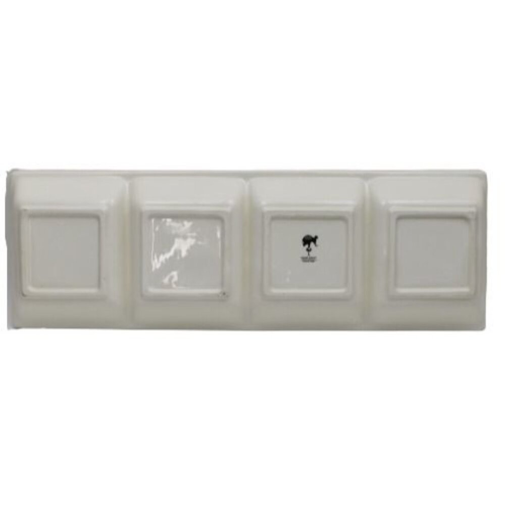 Global Design Connections Divided Rectangular Dish Easter Rabbit Lamb Duck Chick - Picture 6 of 9